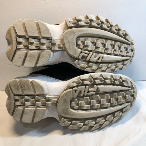 Fila Disruptor 2 Black Yellow Orange Athletic Shoes Sneakers Youth Size 4 - Picture 8 of 8